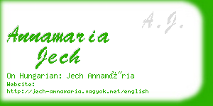 annamaria jech business card